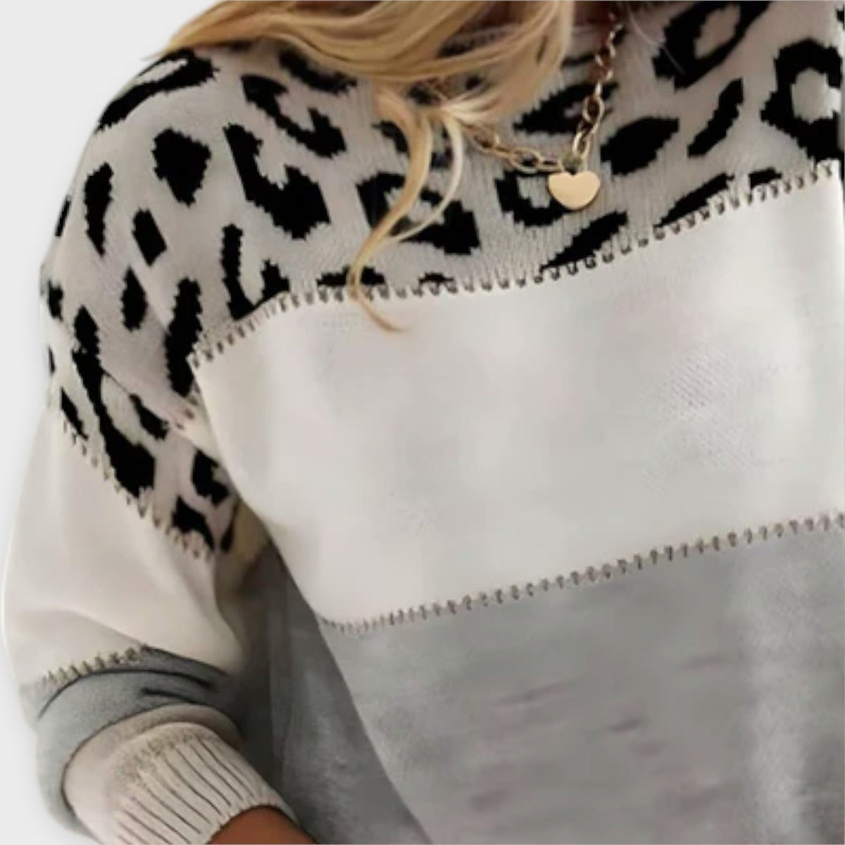 Panther Print Jumper with Cosy Warm Handle
