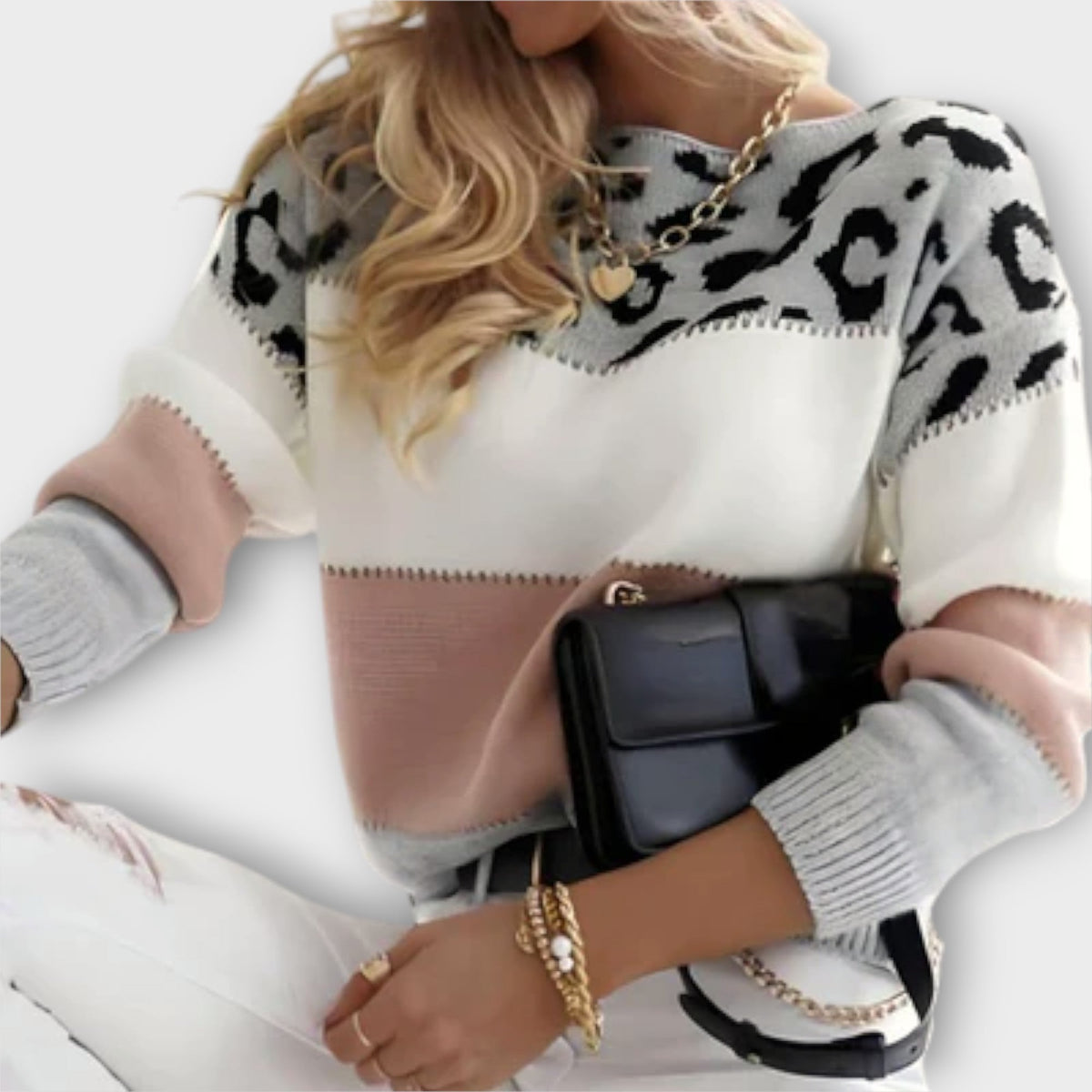 Panther Print Jumper with Cosy Warm Handle