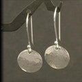 Vintage-Style Round Earrings with Soft Shine in Silver Colour