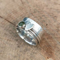Vintage-Style Heart Ring with Romantic Detail in Silver Colour
