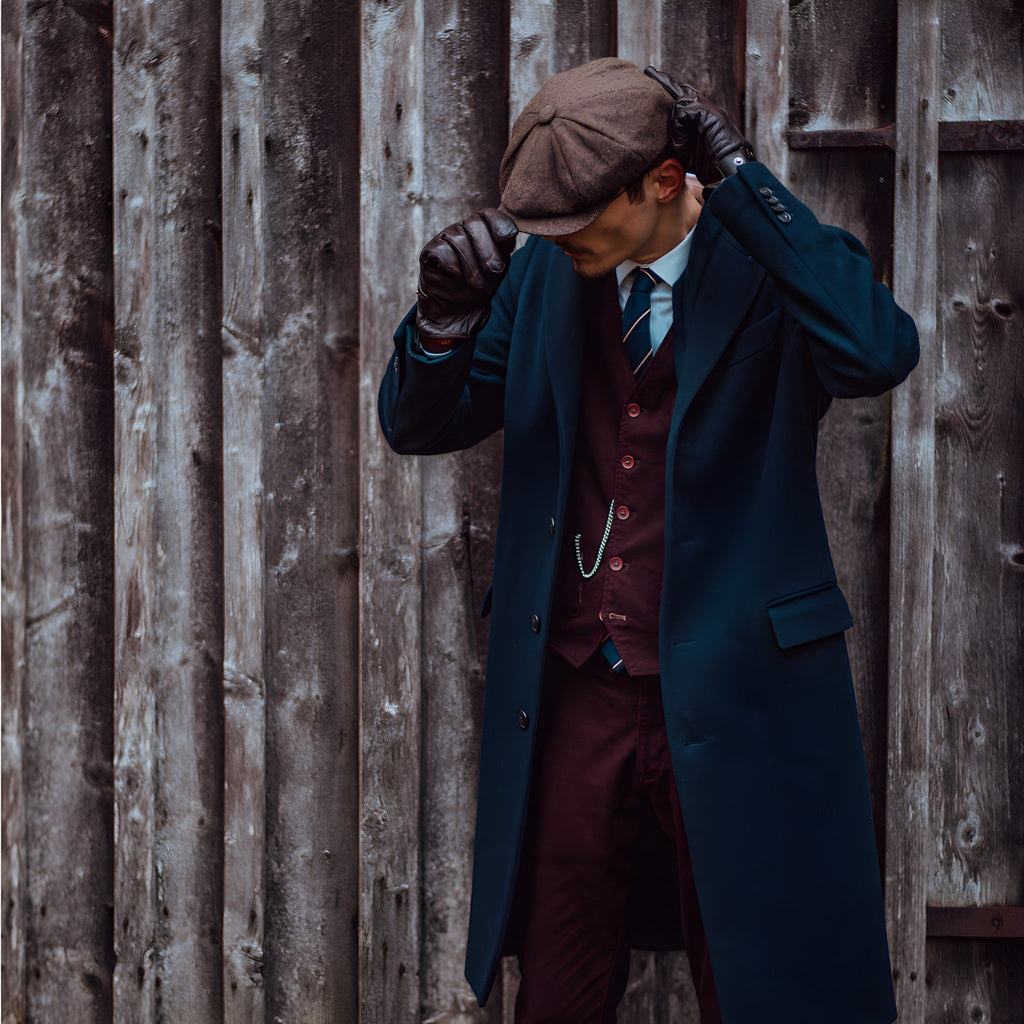 Vintage-Style Flat Cap with Classic Tailored Fit
