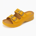 Supportive sandals with adjustable velcro straps