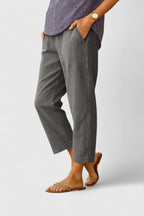 Lightweight Trousers with Relaxed Fit and Pockets