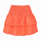 Boho High-Waisted Mini Skirt with Embroidered Trim