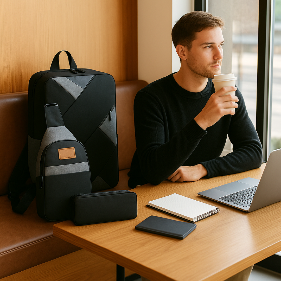 3-in-1 Backpack Set with Matching Accessories