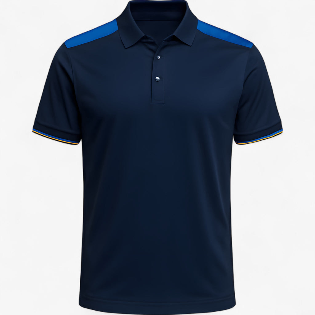 Colour-Block Polo Shirt with Relaxed Sporty Fit