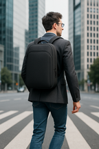 Slim Anti-Theft Laptop Bag with Expandable Panel