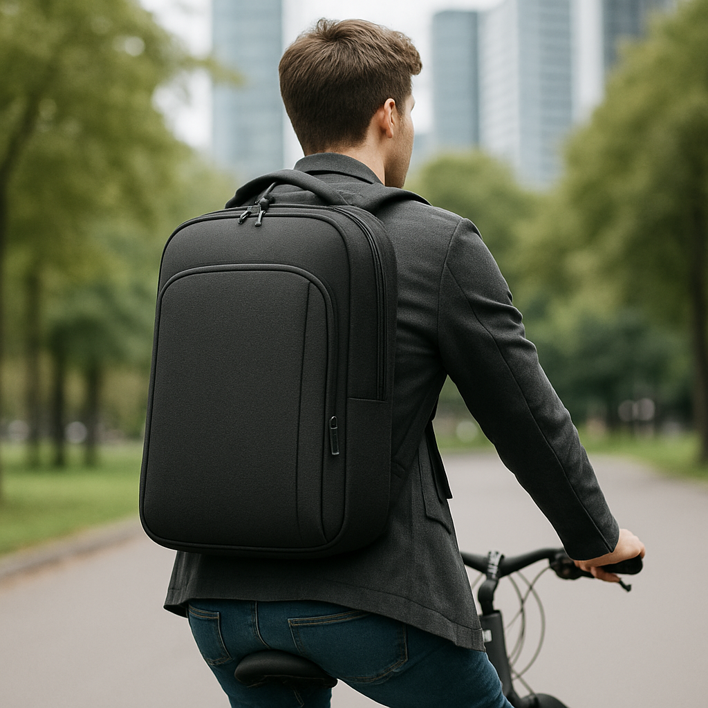 Slim Anti-Theft Laptop Bag with Expandable Panel
