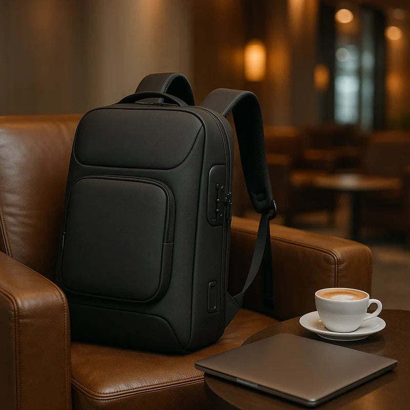 Water-Resistant Backpack with USB Charging Port