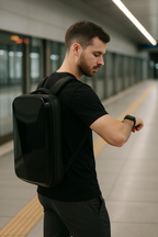 Anti-Theft Hard Shell Backpack with Laptop Compartment