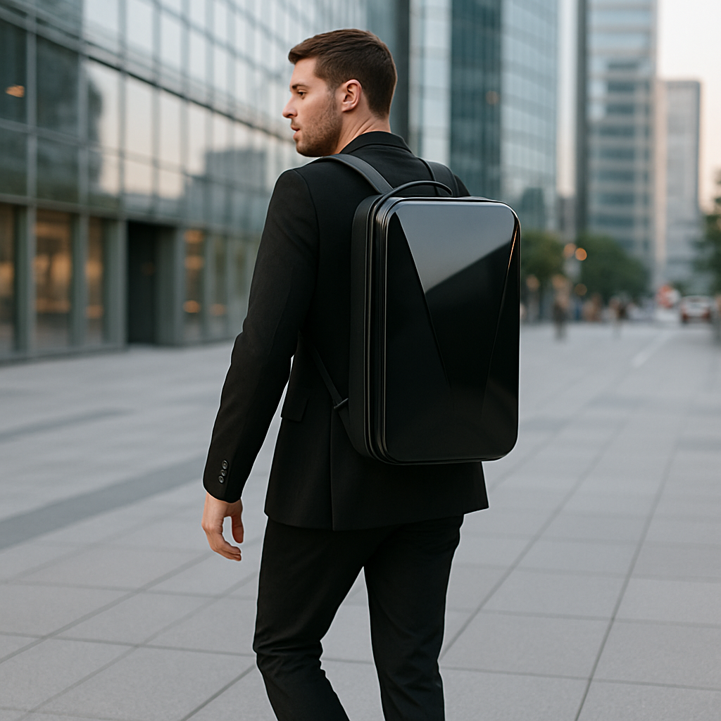 Anti-Theft Hard Shell Backpack with Laptop Compartment