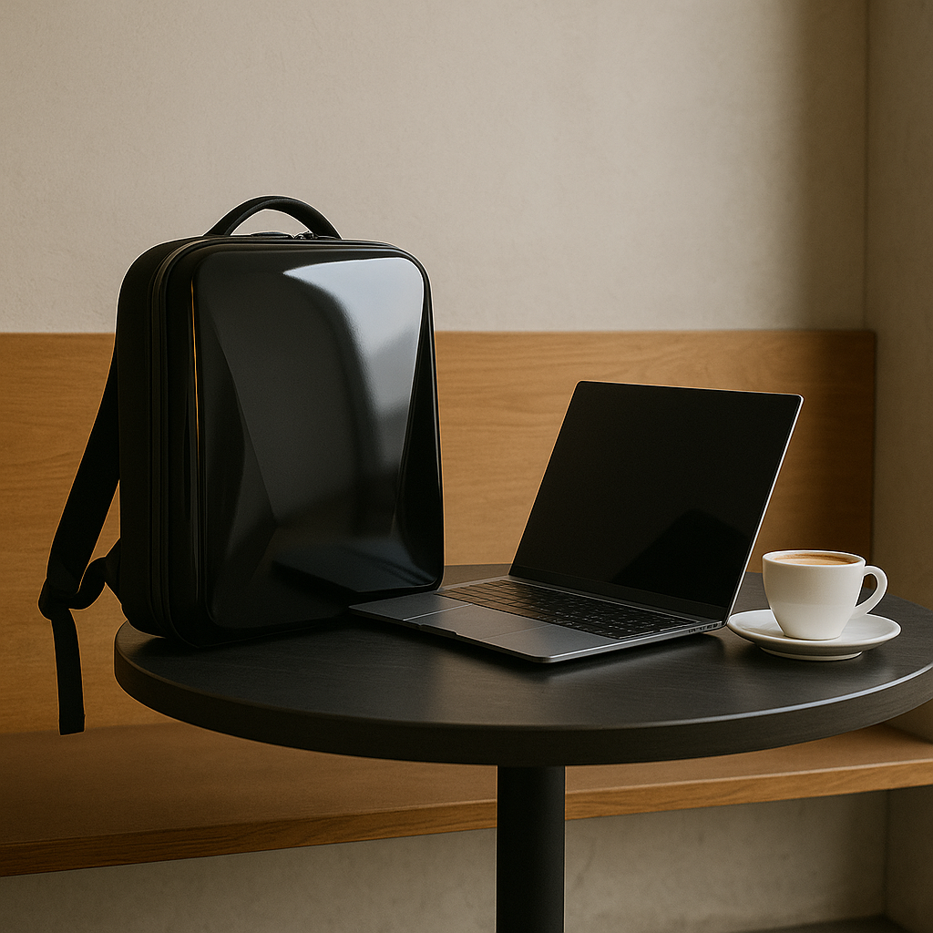 Anti-Theft Hard Shell Backpack with Laptop Compartment