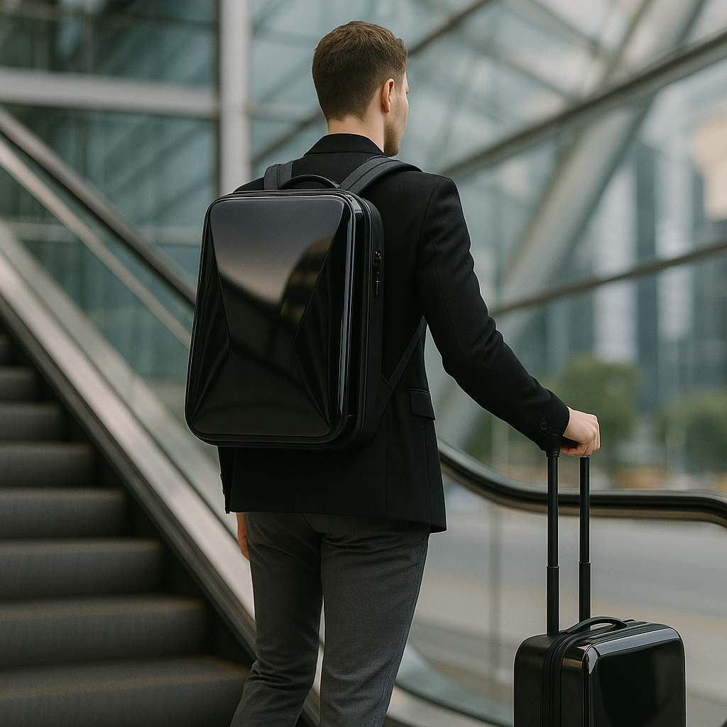 Anti-Theft Hard Shell Backpack with Laptop Compartment