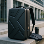 Mochila resistente de carcasa rígida de ABS con puerto USB integrado