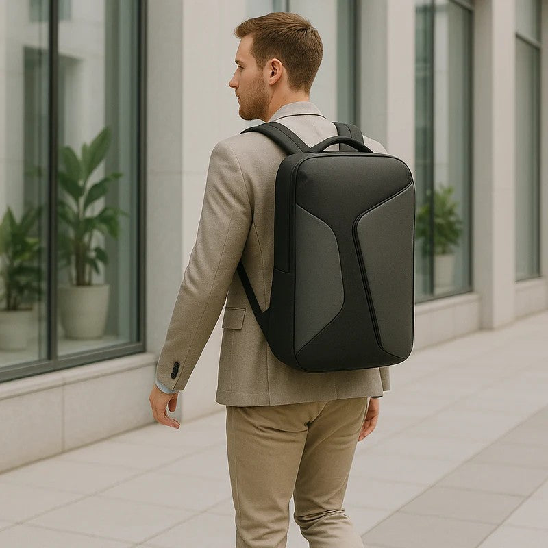 Water-Repellent Business Backpack with USB Charging Port