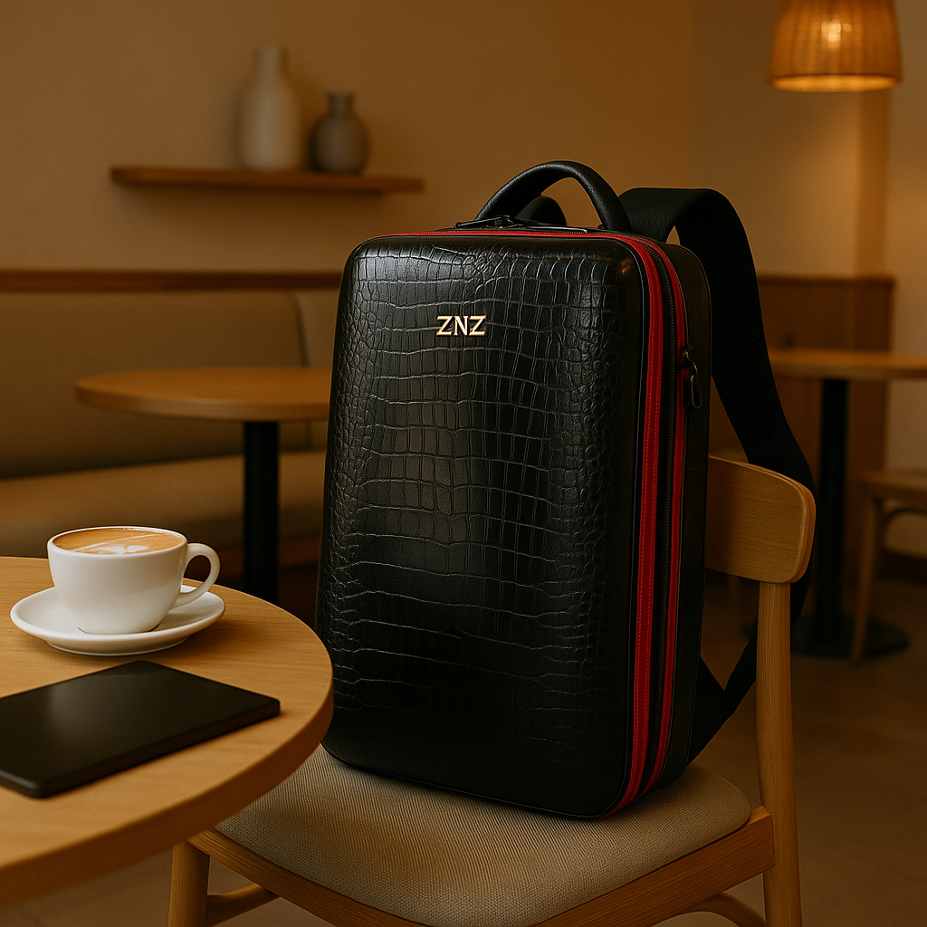 Expandable Commuter Backpack with a Built-In USB Port