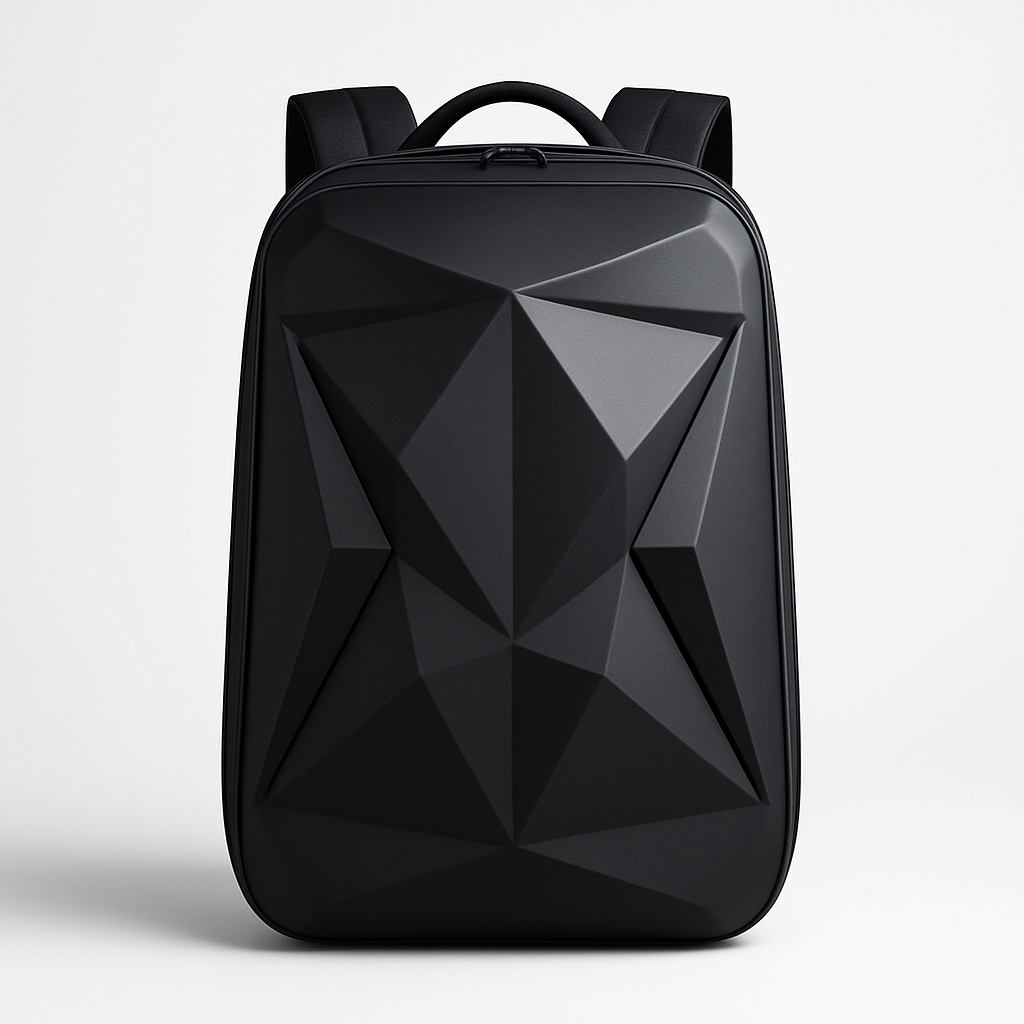 Mochila rígida resistente al agua con puerto de carga USB