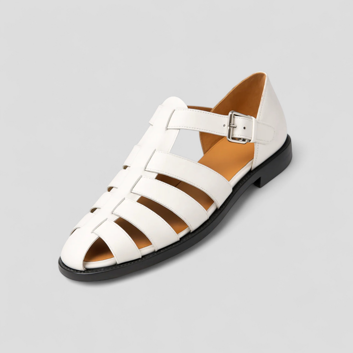 Sandalias cerradas de hombre con hebilla ajustable