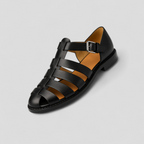 Herrsandaler med sluten tå och justerbart spänne