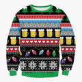 Reindeer Print Christmas Jumper in Soft Acrylic