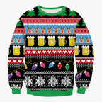 Reindeer Print Christmas Jumper in Soft Acrylic