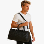 Faux Leather Weekend Bag for Short Trips and Travel