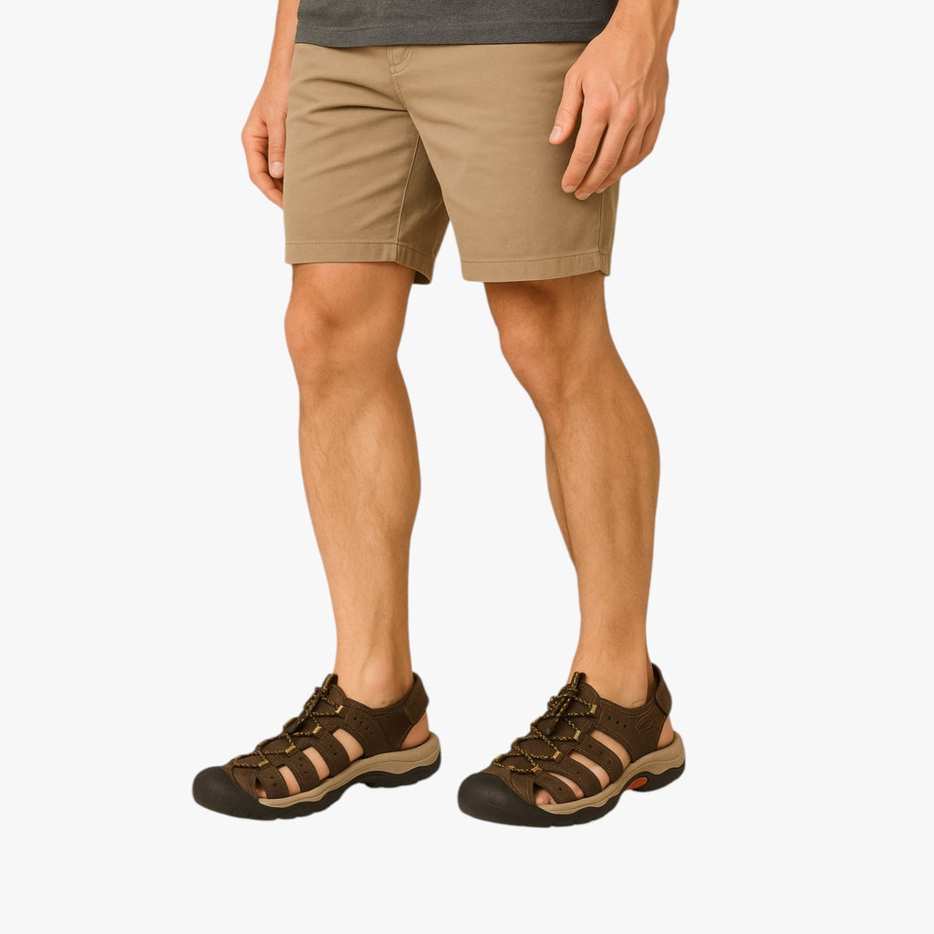Closed-Toe Hiking Boots with Slip-Resistant Rubber Sole