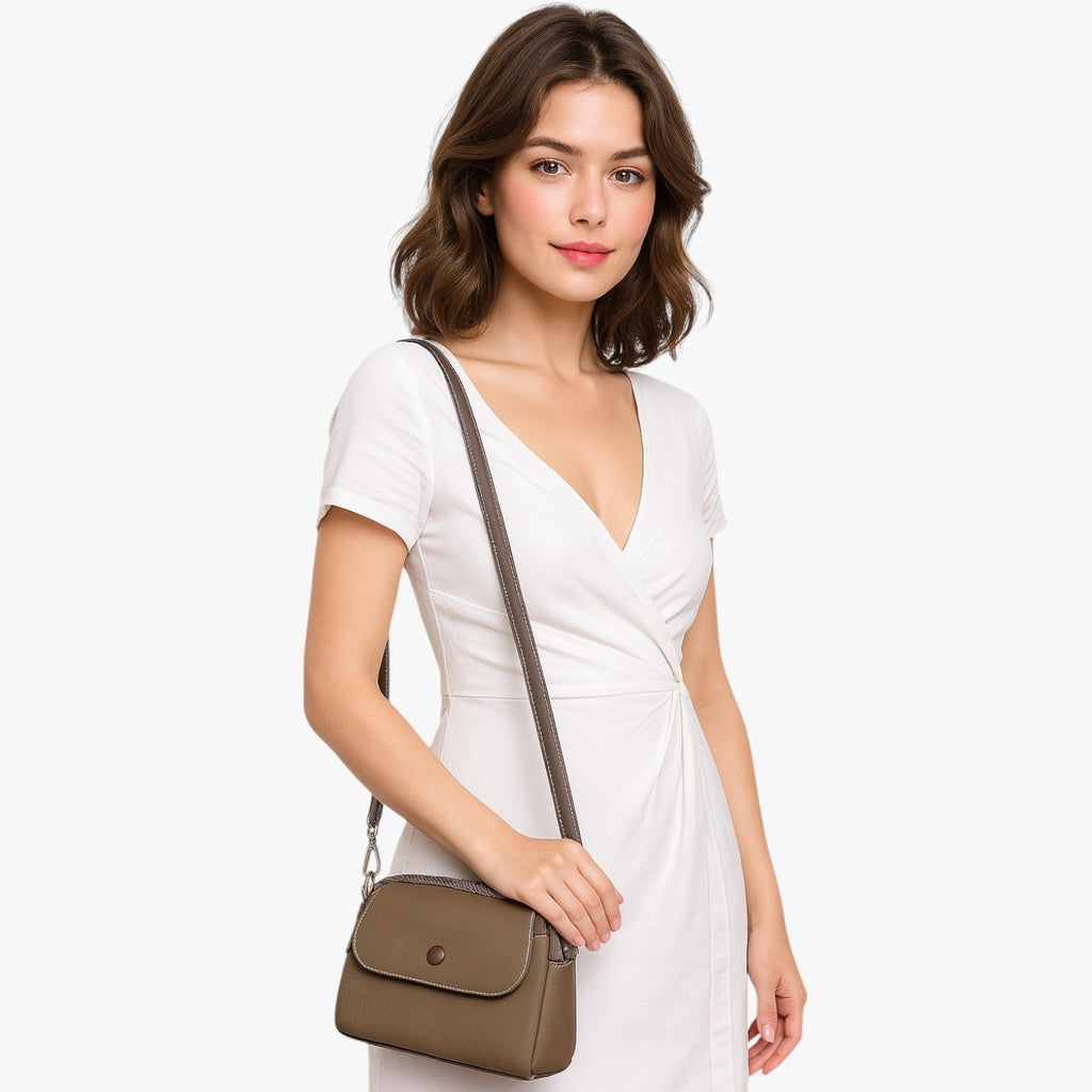 Spacious Shoulder Bag with Multiple Compartments