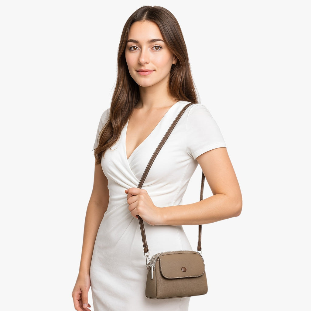 Spacious Shoulder Bag with Multiple Compartments