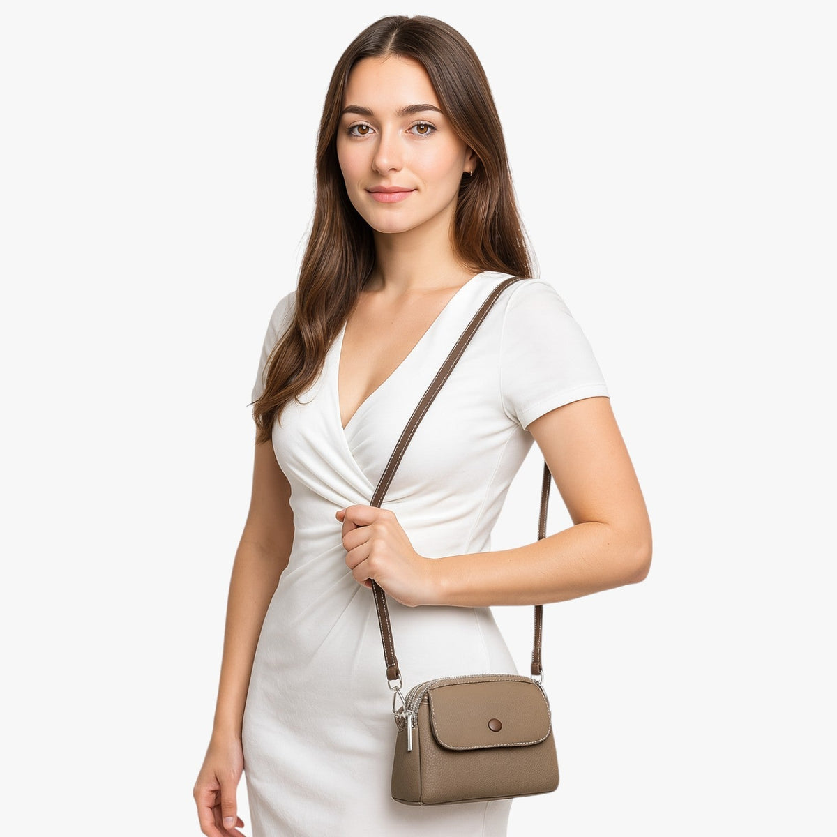 Spacious Shoulder Bag with Multiple Compartments