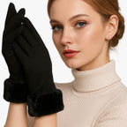 Fleece-Lined Winter Cycling Gloves with Touchscreen Tips