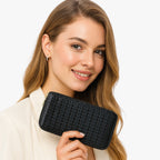 Cartera larga con bolsillo específico para el móvil y ranuras para tarjetas