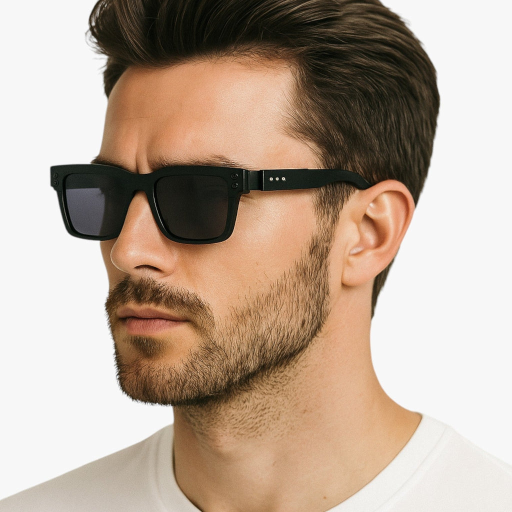 Retro sunglasses with a distinctive '70s silhouette