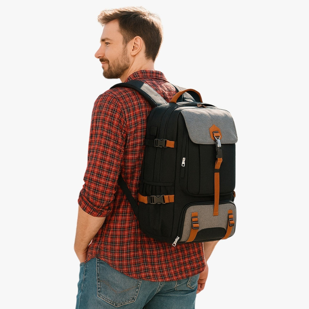 Large-Capacity Backpack with Anti-Theft Pockets for Travel