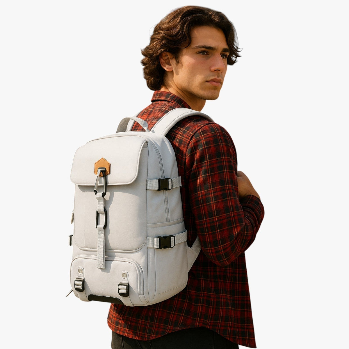 Large-Capacity Backpack with Anti-Theft Pockets for Travel