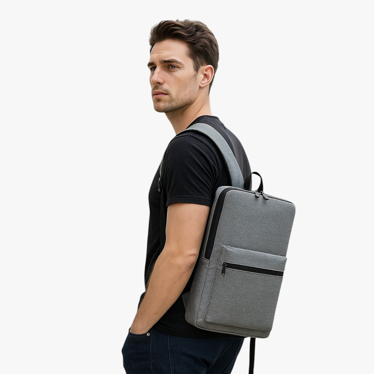 Slim Water-Resistant Backpack for 14-15.6-inch Laptops