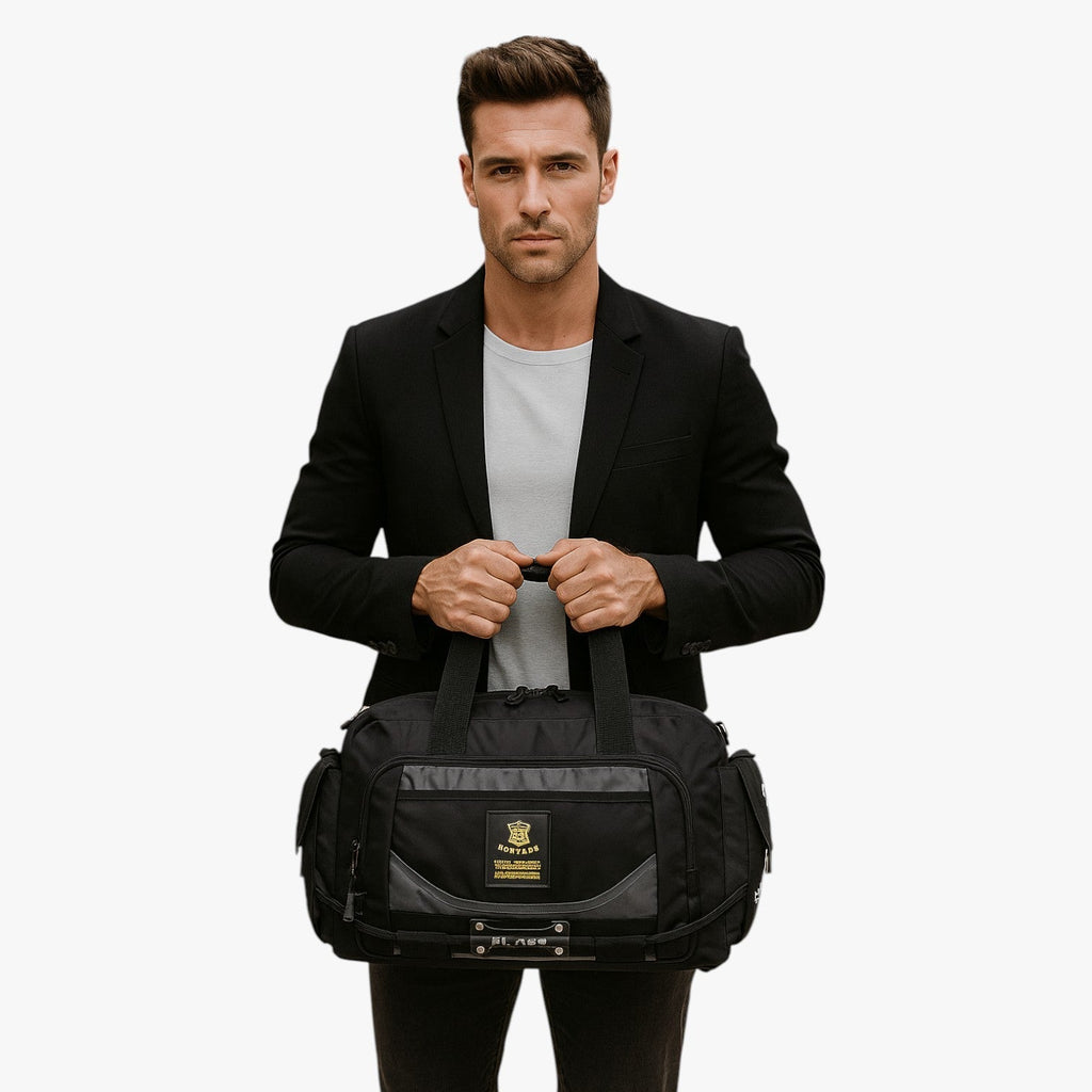 Foldable Water-Resistant Travel Bag with Adjustable Strap