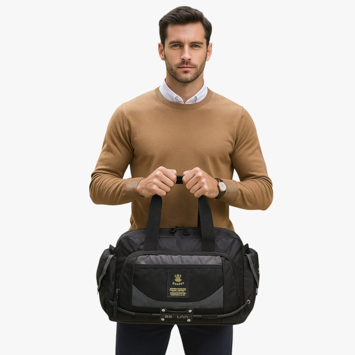Foldable Water-Resistant Travel Bag with Adjustable Strap