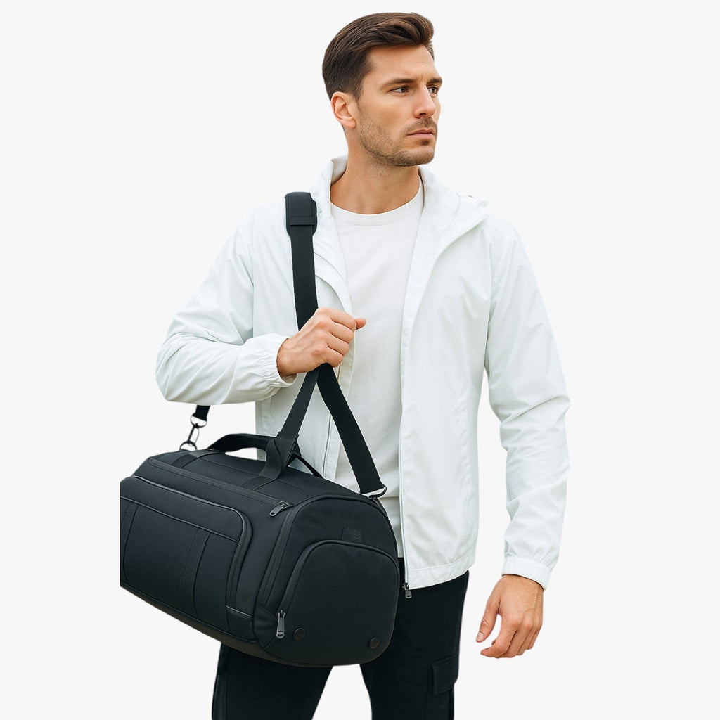 Durable Canvas Sports Duffel Bag with Adjustable Strap