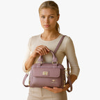Multifunctional PU Leather Bag with Adjustable Strap
