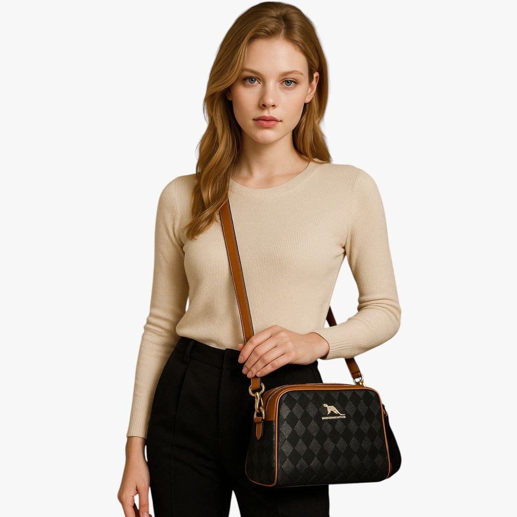 3-in-1 Convertible Shoulder Bag with Matching Wallet