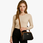 3-in-1 Convertible Shoulder Bag with Matching Wallet