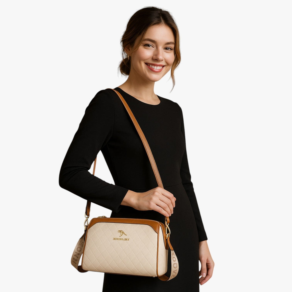 3-in-1 Convertible Shoulder Bag with Matching Wallet