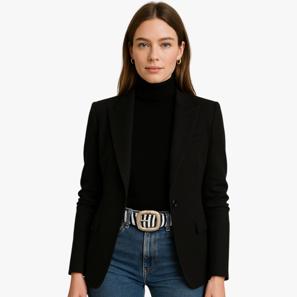 Leopard Print Belt with Punk-Style Buckle for Evening Looks