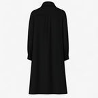 Flowing Dress with a Shimmer Detail at the Neckline