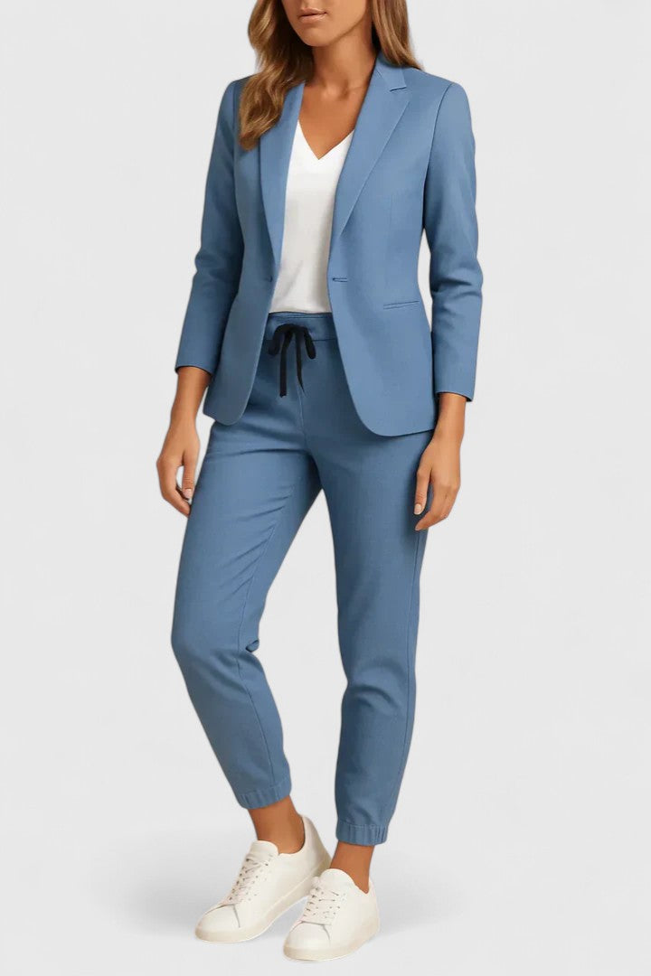 Jacket and Trouser Set with Coordinated Finish