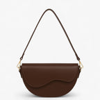 PU Leather Shoulder Bag with Spacious Interior
