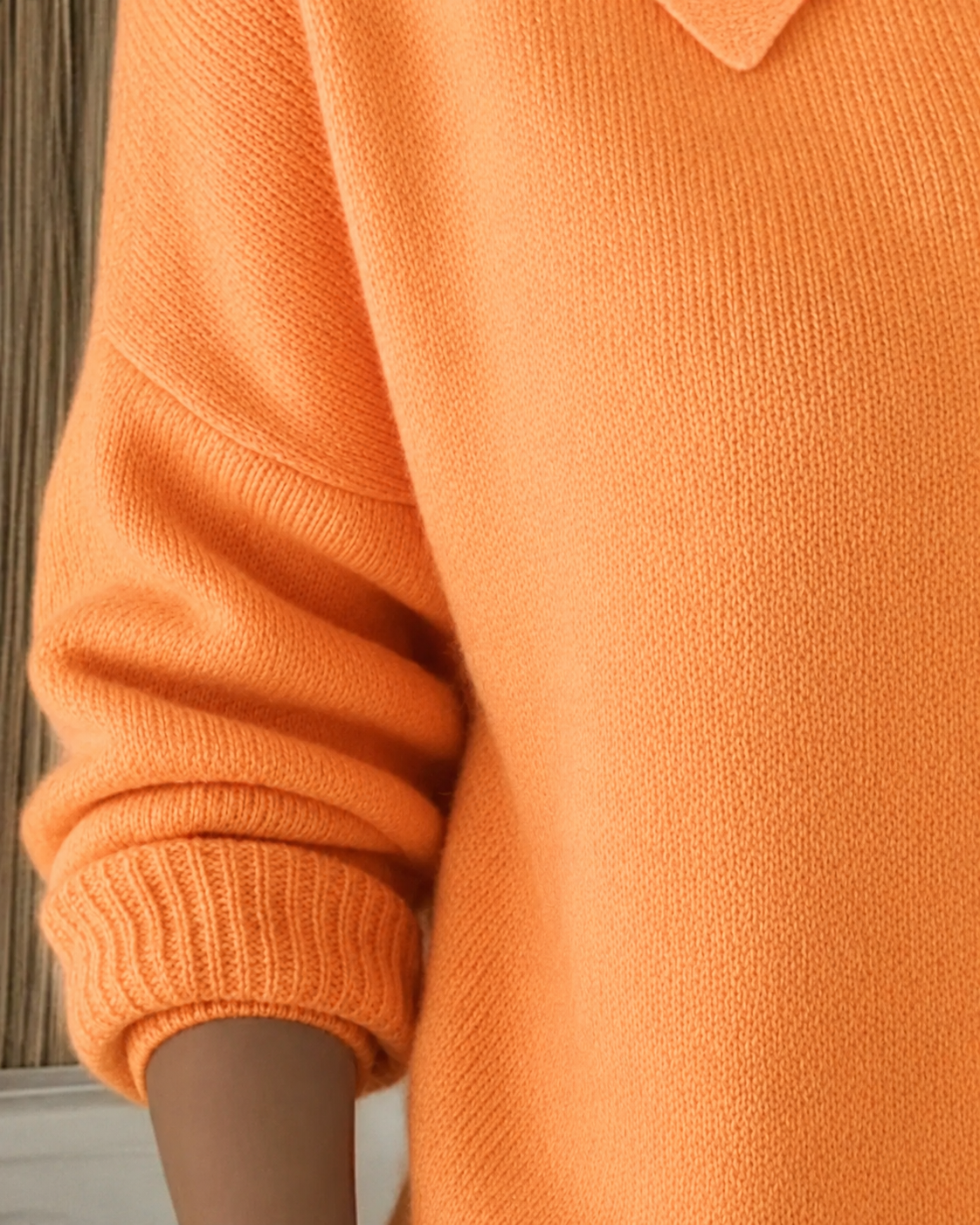 Button Down Knit Cardigan with Spread Collar