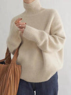 Jersey con cuello y tacto suave y cálido