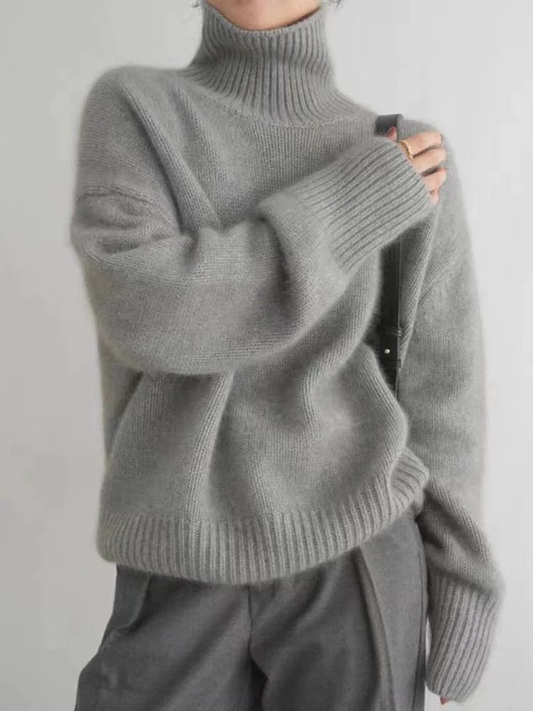 Jersey con cuello y tacto suave y cálido